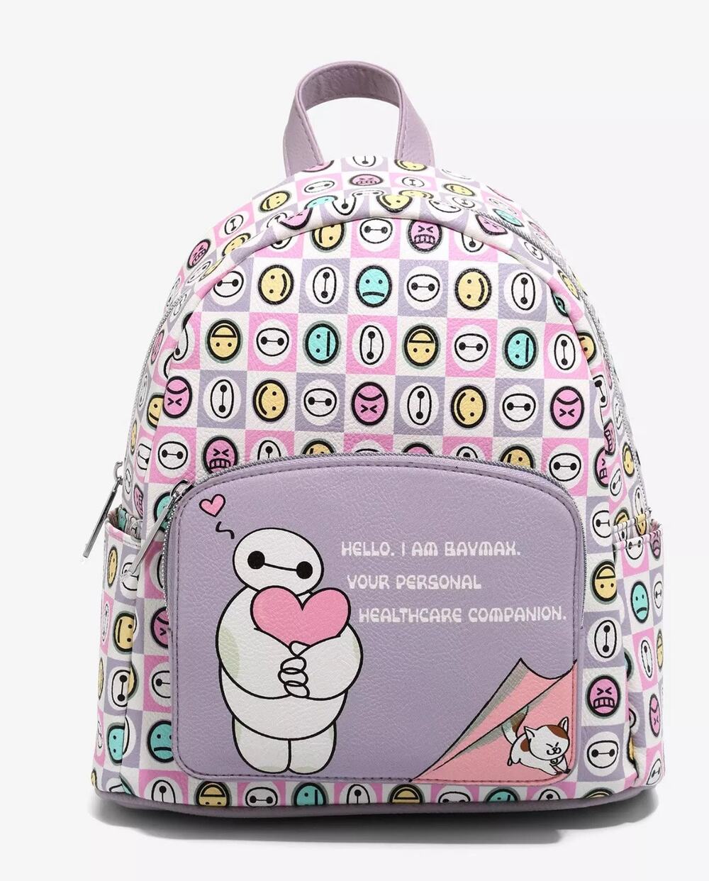 NWT Dani By Danielle Nicole Disney Big Hero 6 Baymax Checkered Mini Backpack